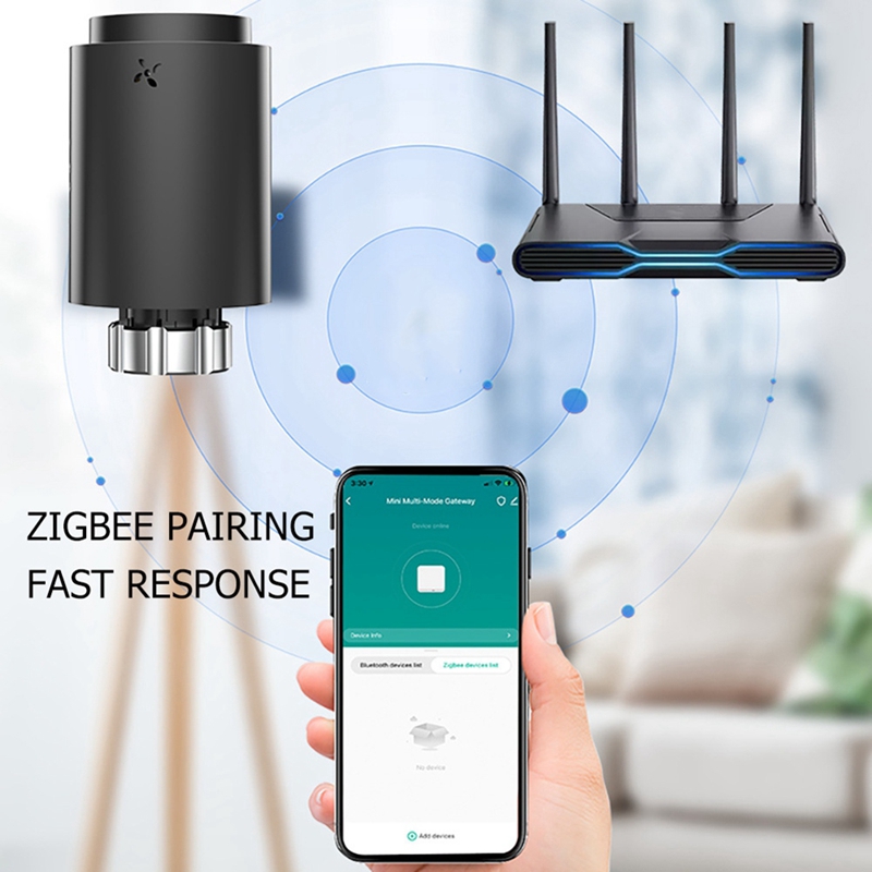 Tuya Smart ZigBee Radiator Act - đánh giá và giá Zigbee Radiator Thermostat Valve