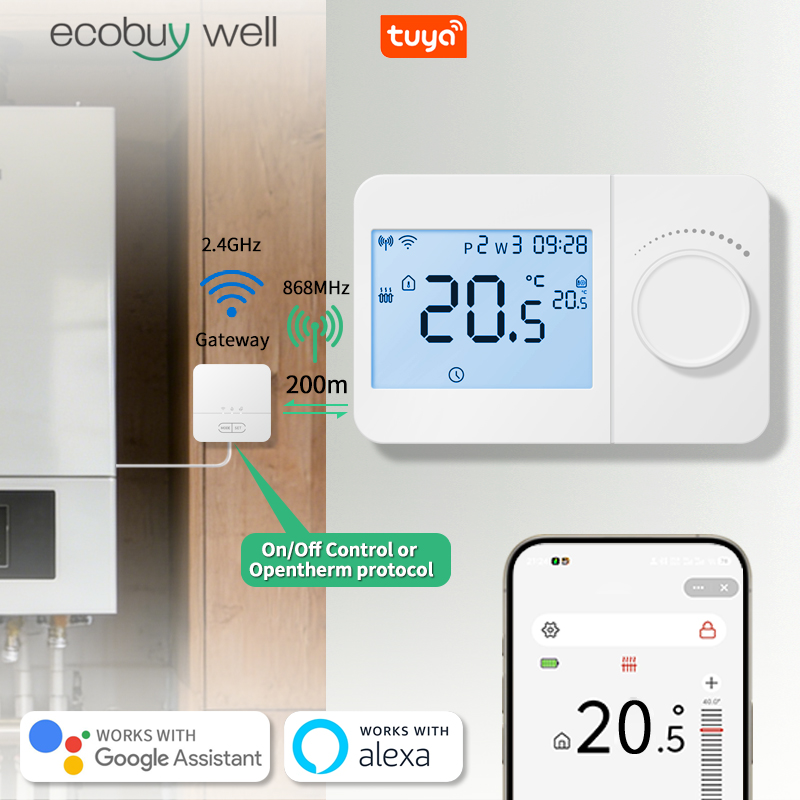 Tuya Smart Home Opentherm WiFi - đánh giá và giá Smart Thermostat Boiler Opentherm