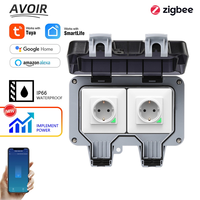 Avoir Tuya Zigbee Điện Ổ Cắm I - đánh giá và giá Zigbee Smart Button Scene Switch