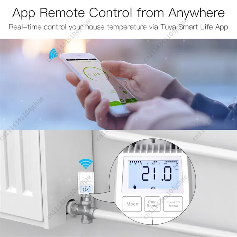 EE for Tuya ZigBee 3.0 Mini Ra - đánh giá và giá Zigbee Radiator Thermostat Valve