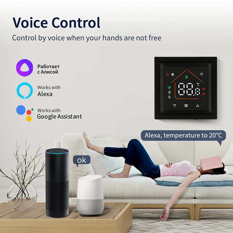 Smart WiFi Thermostat Works Tu - đánh giá và giá Smart Thermostat Heating Floor