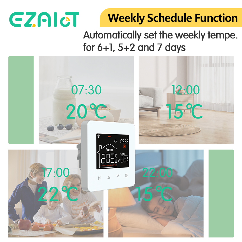 Smart WiFi Thermostat for Elec - đánh giá và giá Smart Thermostat Heating Floor