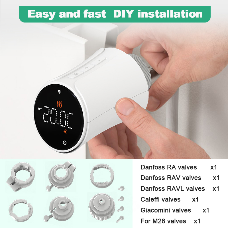 Tuya Smart Zigbee Thermostatic - đánh giá và giá Smart Trv Thermostat Tuya