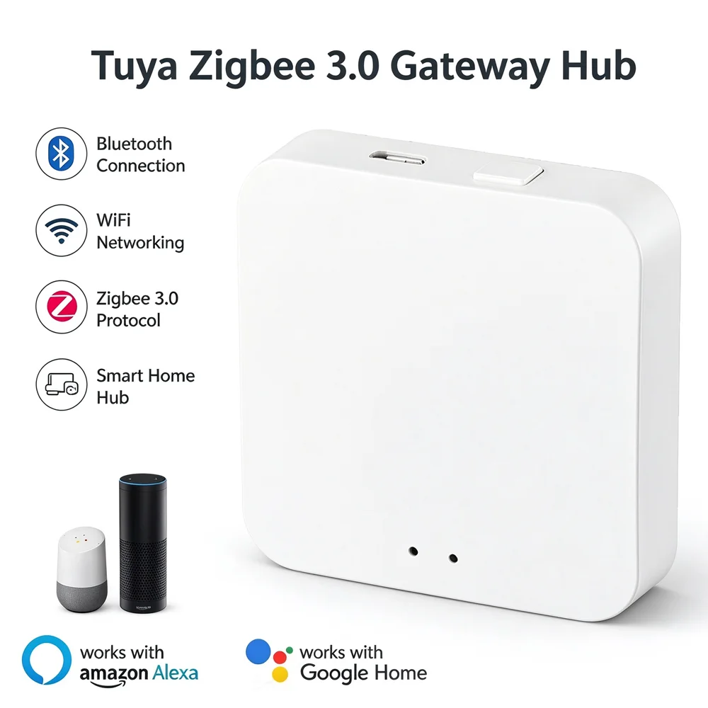 Tuya Zigbee 3.0 Gateway Hub Sm - đánh giá và giá Zigbee Gateway Hub Tuya