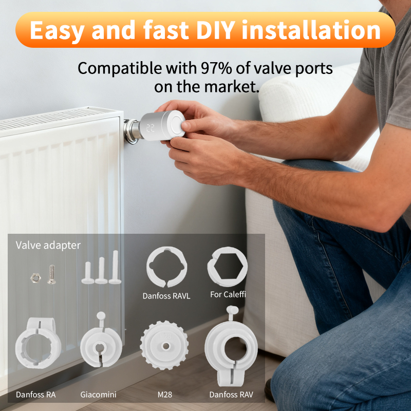 Smart ZigBee 3.0 Radiator Valv - đánh giá và giá Zigbee Radiator Thermostat Valve