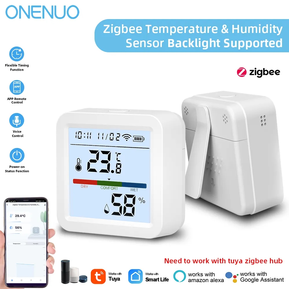 Tuya ZigBee Temperature Humidi - đánh giá và giá Zigbee Temperature Humidity Sensor
