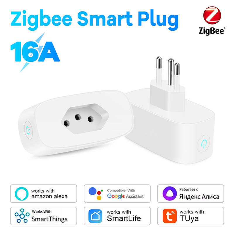 Brazil Standard Smart Plug 16A - đánh giá và giá Zigbee Smart Plug Energy Monitor