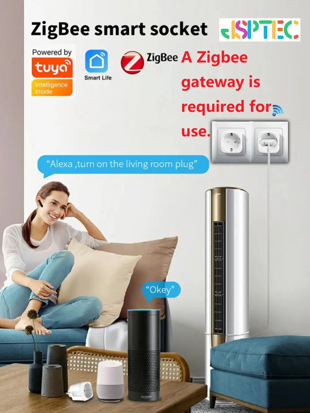 tuya Smart Plug Zigbee EU 16A/ - đánh giá và giá Zigbee Smart Plug Energy Monitor