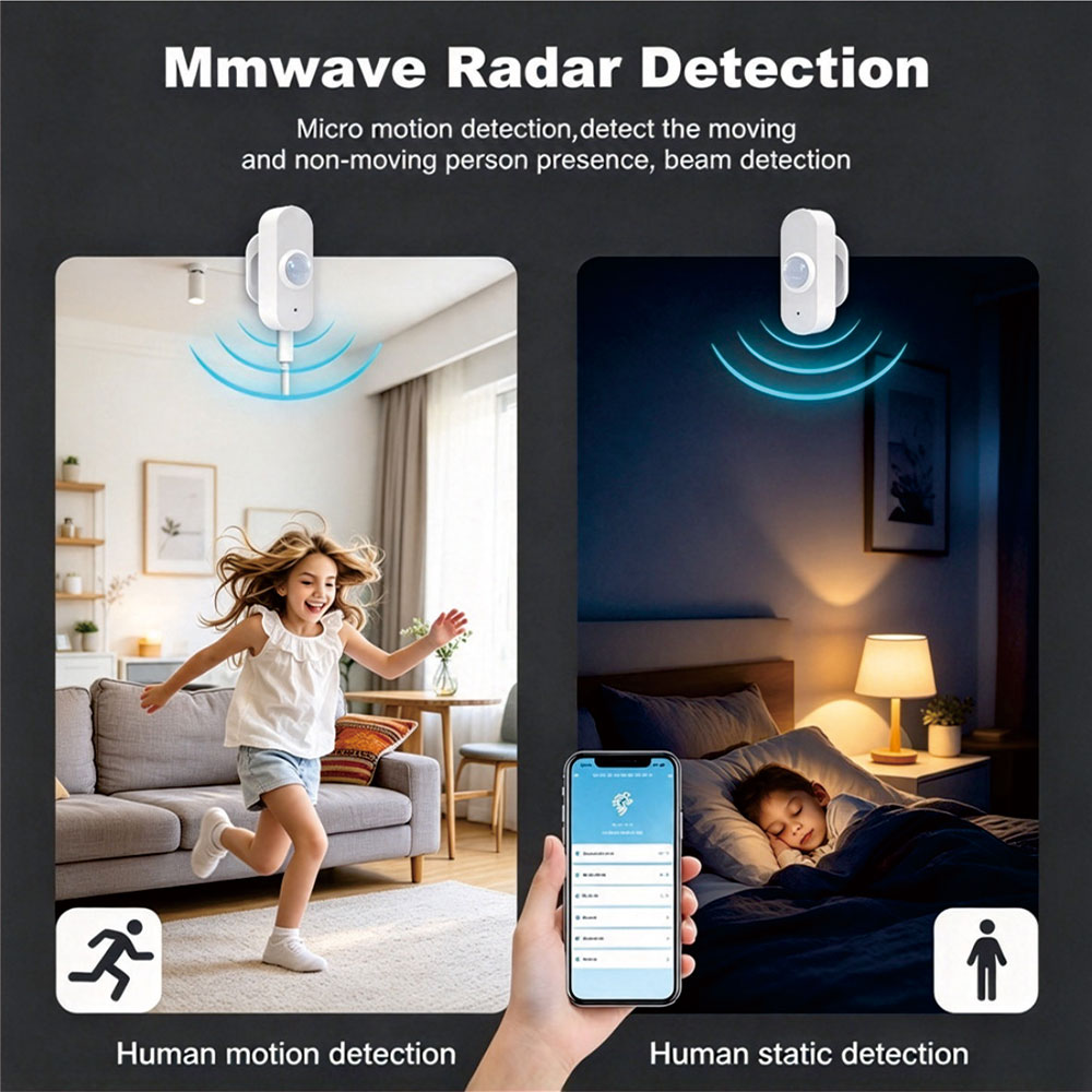 Zigbee 24G Radar Human Presenc - đánh giá và giá Zigbee Temperature Humidity Sensor