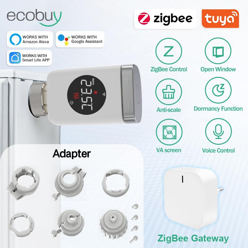Tuya Smart Home Zigbee 3.0 The - đánh giá và giá Zigbee Radiator Thermostat Valve