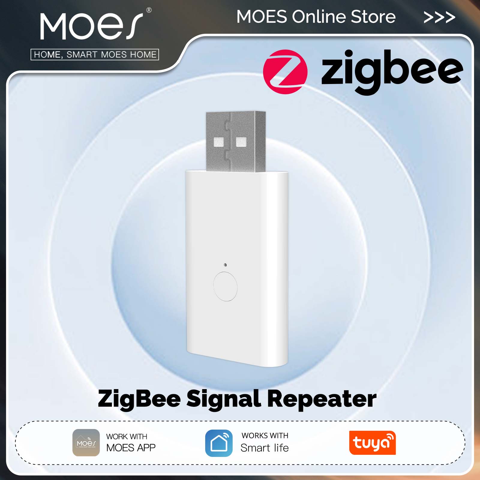 MOES Tuya ZigBee3.0 Signal Rep - đánh giá và giá Zigbee Repeater Signal Extender