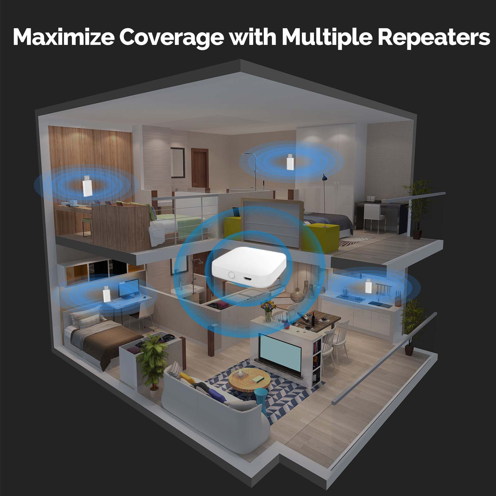 MOES Tuya ZigBee3.0 Signal Rep - đánh giá và giá Zigbee Repeater Signal Extender