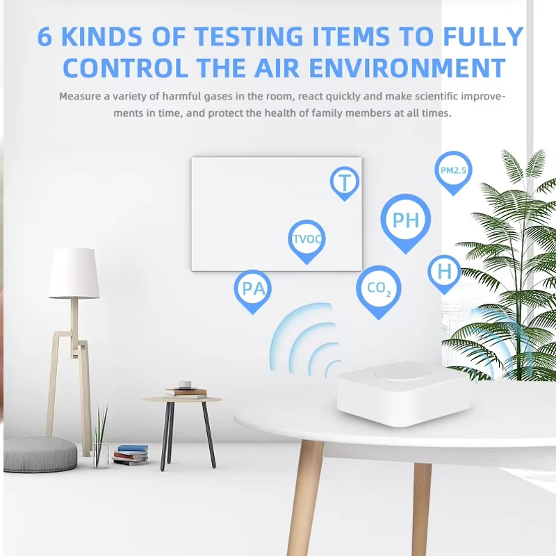 Tuya ZigBee/WiFi Air Quality D - đánh giá và giá Zigbee Temperature Humidity Sensor