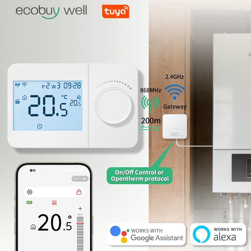 Tuya Smart Wifi Thermostat Ope - đánh giá và giá Smart Thermostat Boiler Opentherm
